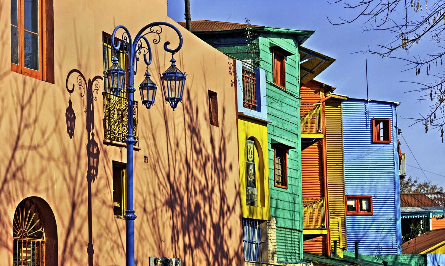 The colorful landscape that makes up the streets of La Boca