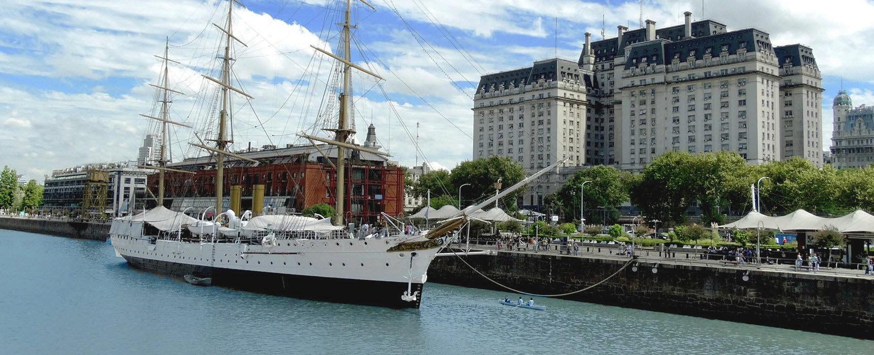 The Sarmiento Frigate, docked in Puerto Madero