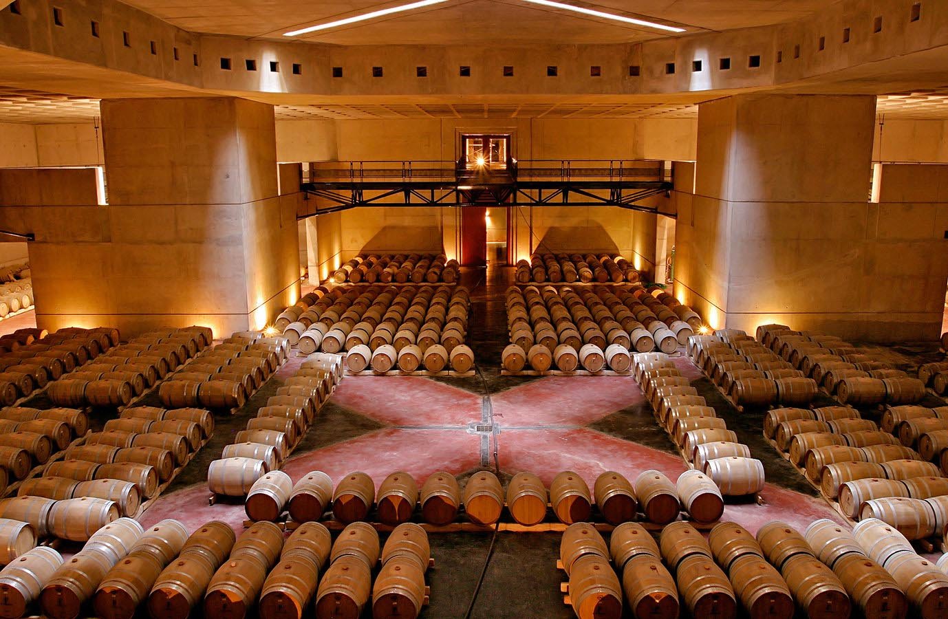 Barrel upon barrel of robust, full-bodied, ruby-colored wine to sample and savor