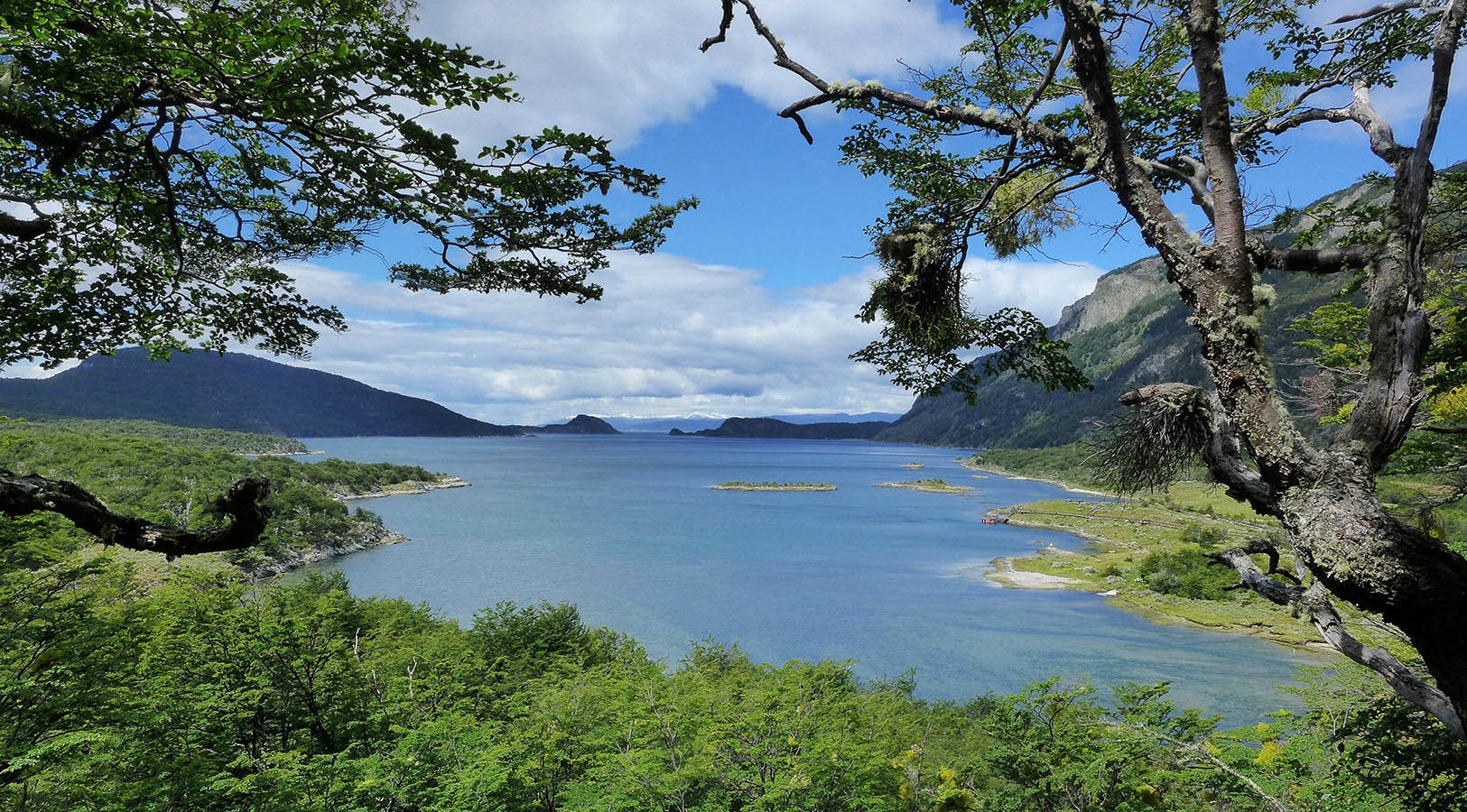 A panoramic view of Lapataia Bay