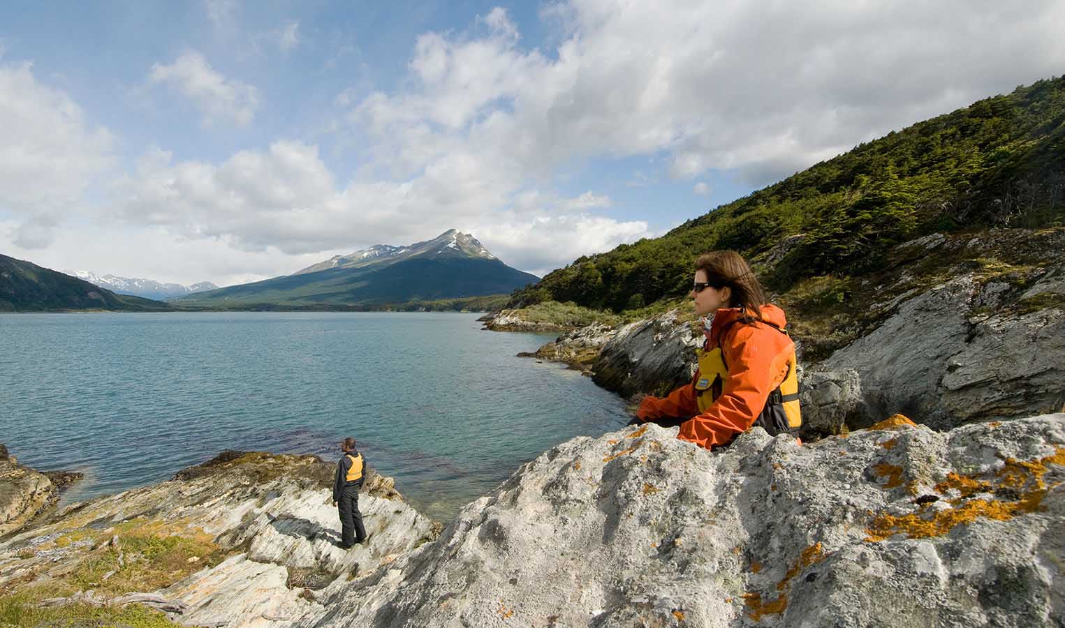Enjoying the views offered by this natural wonderland