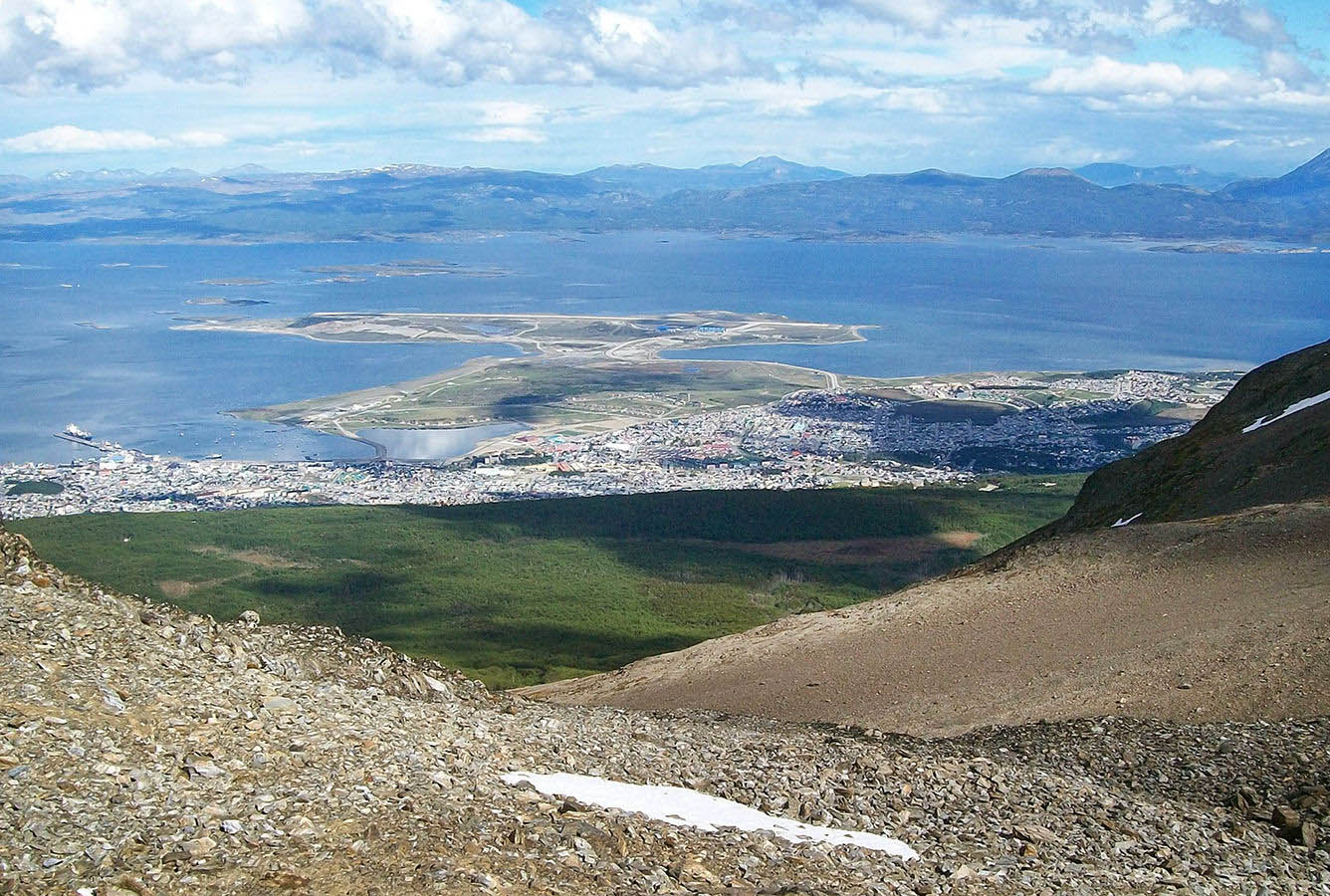Awe-inspiring and panoramic views of the city of Ushuaia and Beagle Channel