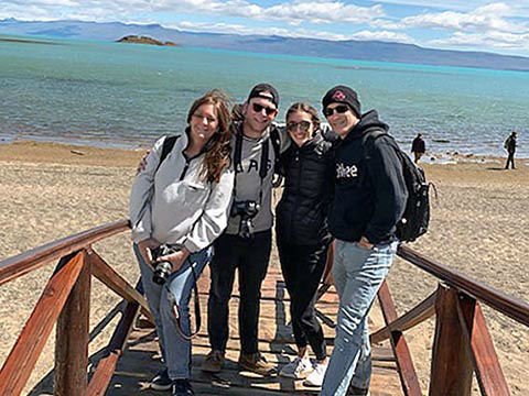 The Geller family at pristine Peninsula Valdes