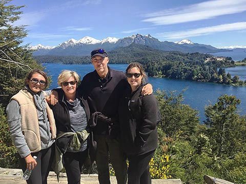 Leslie, Robert & family in Bariloche