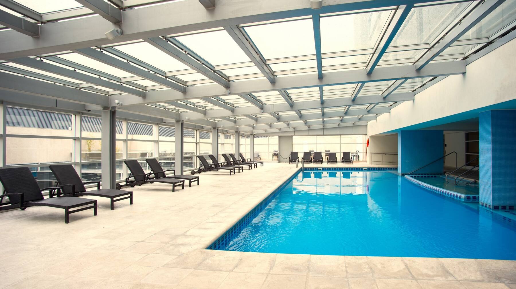 The indoor pool at the spa