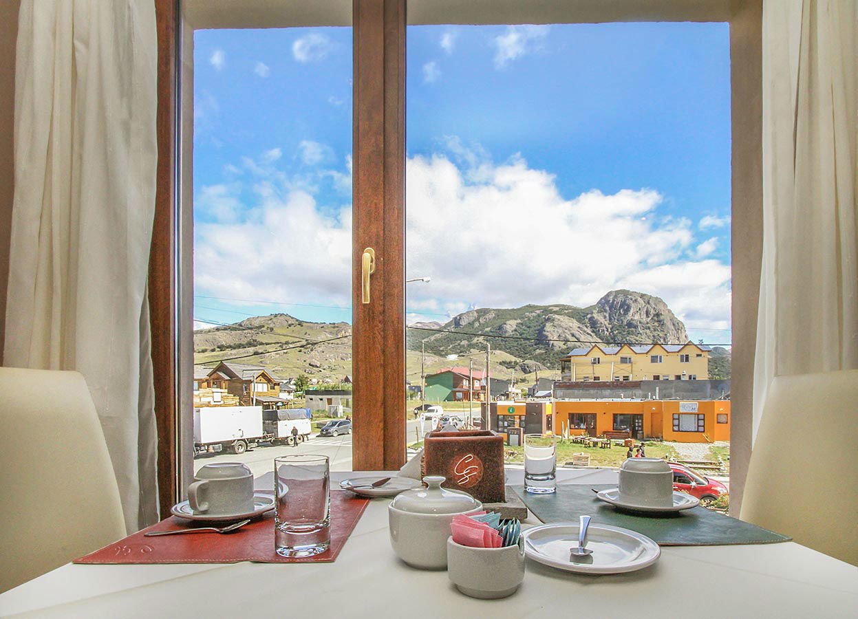 View from the hotel’s restaurant